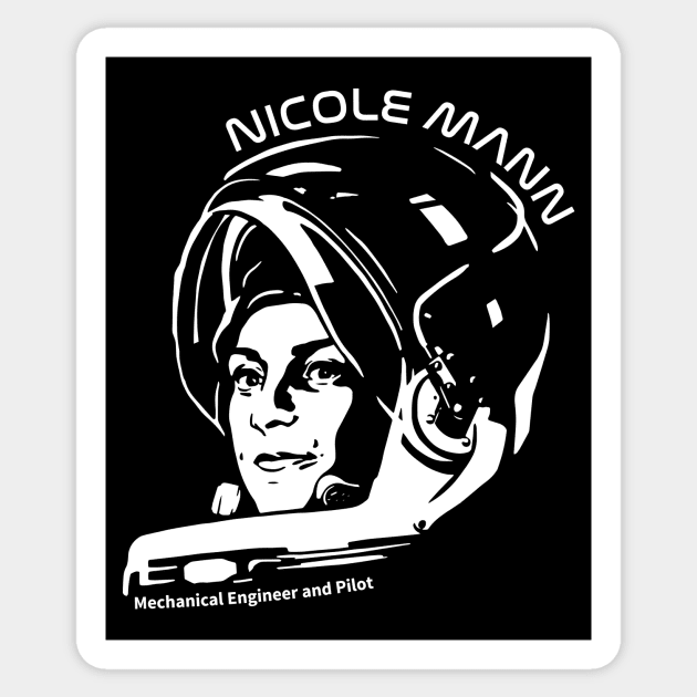 Women in Space: Nicole Mann Sticker by photon_illustration